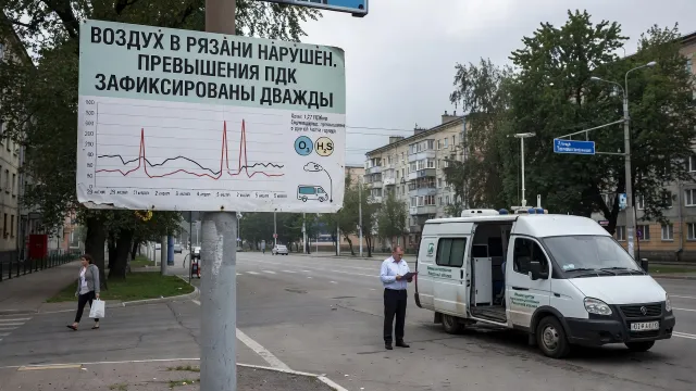 Воздух в Рязани нарушен. Превышения ПДК зафиксированы дважды