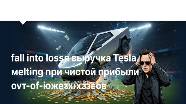 Tesla рухнула в убыток. Маск потерял контроль над расходами?